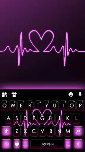 Pink RGB Heart Themen screenshot