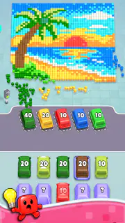 Pixel Drop: Bus Puzzle screenshot 3