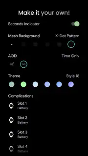 Pixel OLED: Watch face screenshot 2