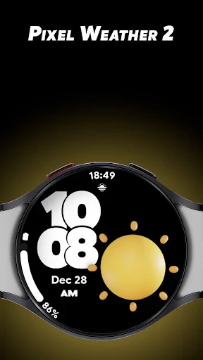 Pixel Weather 2 - Watch face screenshot