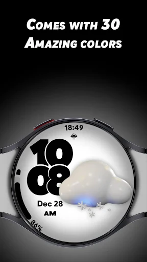 Pixel Weather 2 - Watch face screenshot
