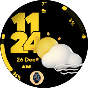 Pixel Weather 2 - Watch face screenshot 8