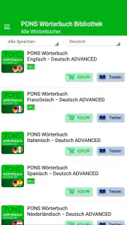PONS Wörterbuch Bibliothek – O screenshot 2