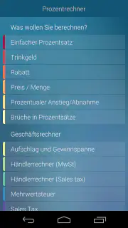 Prozentrechner screenshot 1