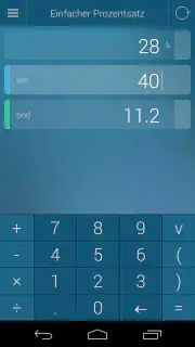 Prozentrechner screenshot 2