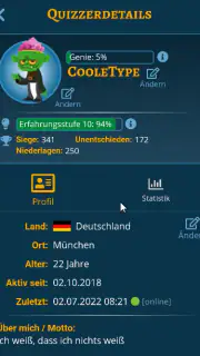 Quizshow-Trainingslager: Quiz screenshot 2