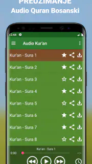 Quran Bosanski Audio mp3 app screenshot 1