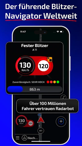 Radarbot: Blitzer Radarwarner screenshot