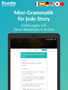 Readle (ex—Langster) Sprachen screenshot