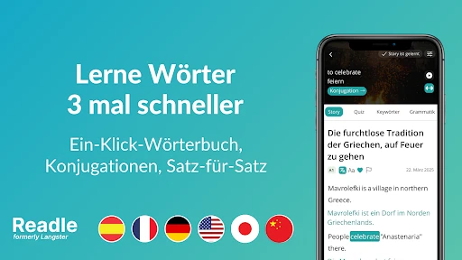Readle (ex—Langster) Sprachen screenshot
