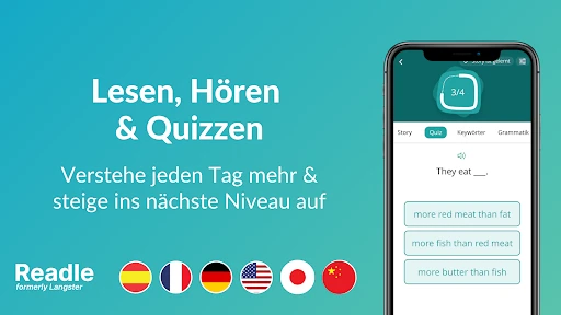 Readle (ex—Langster) Sprachen screenshot