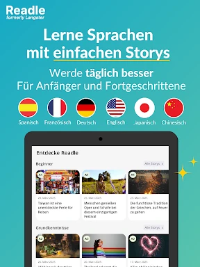 Readle (ex—Langster) Sprachen screenshot
