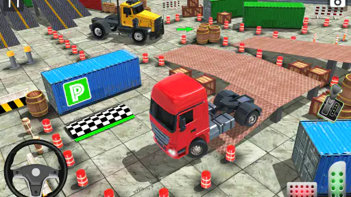 Real Semi Truck Parking Games screenshot 2