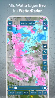 RegenRadar mit Unwetterwarnung screenshot 1