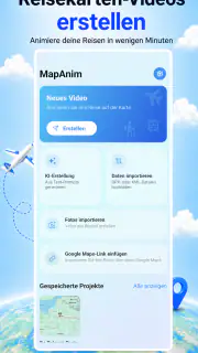Reisekarten-App - MapAnim screenshot 1