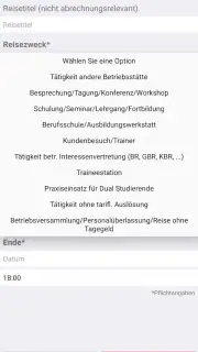 Reisekosten für DB Mitarbeiter screenshot 5