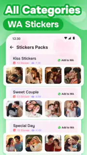 Romantic Love Stickers for WA screenshot 2