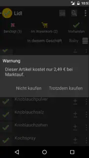 rShopping Einkaufsliste screenshot 6