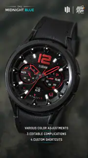 S4U Midnight Blue - watch face screenshot 3