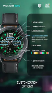 S4U Midnight Blue - watch face screenshot 6