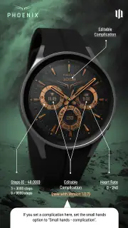 S4U Phoenix Luxury Watch Face screenshot 2