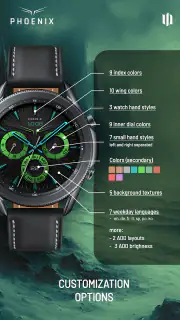 S4U Phoenix Luxury Watch Face screenshot 5