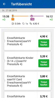 Saarfahrplan screenshot 4