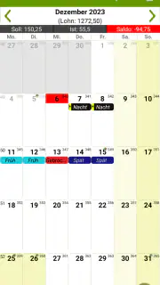 Schicht Kalender (FlexR) screenshot 5