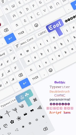 Schriftarten Aa - Tastatur Art screenshot