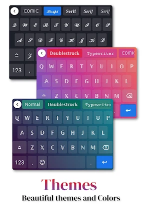 Schriftarten Aa - Tastatur Art screenshot