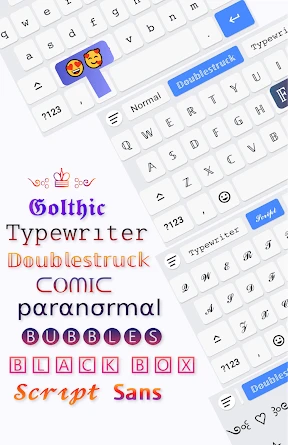 Schriftarten Aa - Tastatur Art screenshot