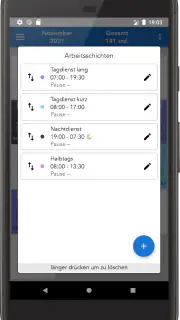 ShiftCal+ Dienstplan Kalender screenshot 5