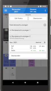 ShiftCal+ Dienstplan Kalender screenshot 6