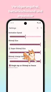 Shimeji: Bildschirmfreunde screenshot 5