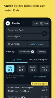 SNCF Connect: Bahn & Routen screenshot 3