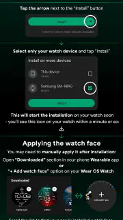 Snow Night - watch face screenshot 7