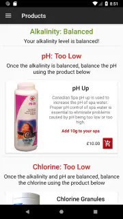 Spa Water Test by Canadian Spa screenshot 2