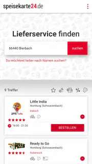 speisekarte24.de screenshot 2