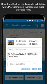 Standort speichern GPS screenshot 2