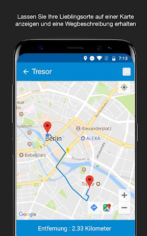 Standort speichern GPS screenshot