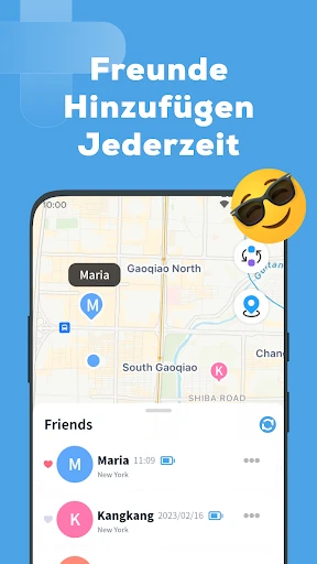 Standortfreigabe screenshot
