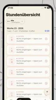 StundenApp screenshot 4