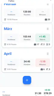 Stundenrechner screenshot 2
