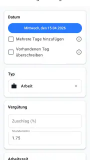Stundenrechner screenshot 4