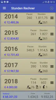 Stundenrechner Pro screenshot 2