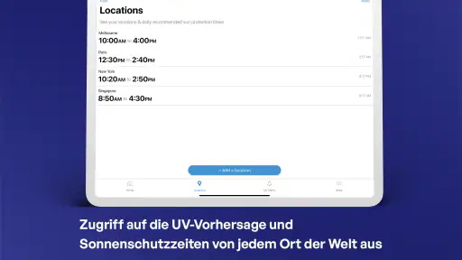 SunSmart Global UV-App screenshot 8