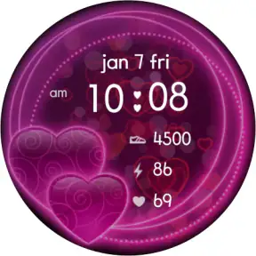 Sweet Hearts Watch Face screenshot 7