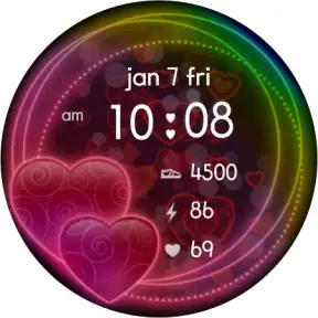Sweet Hearts Watch Face screenshot 8