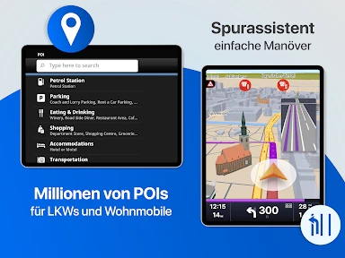 Sygic LKW Wohnmobil Navigation screenshot