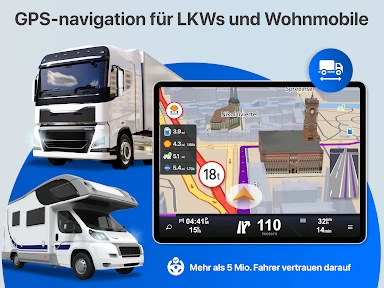 Sygic LKW Wohnmobil Navigation screenshot